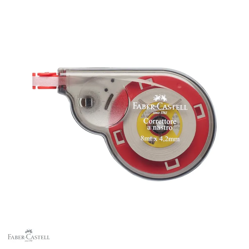 Banda corectoare Faber-Castell, 4.2mm x 8m, aplicare usoara, pentru rescriere imediata Ofertă specială