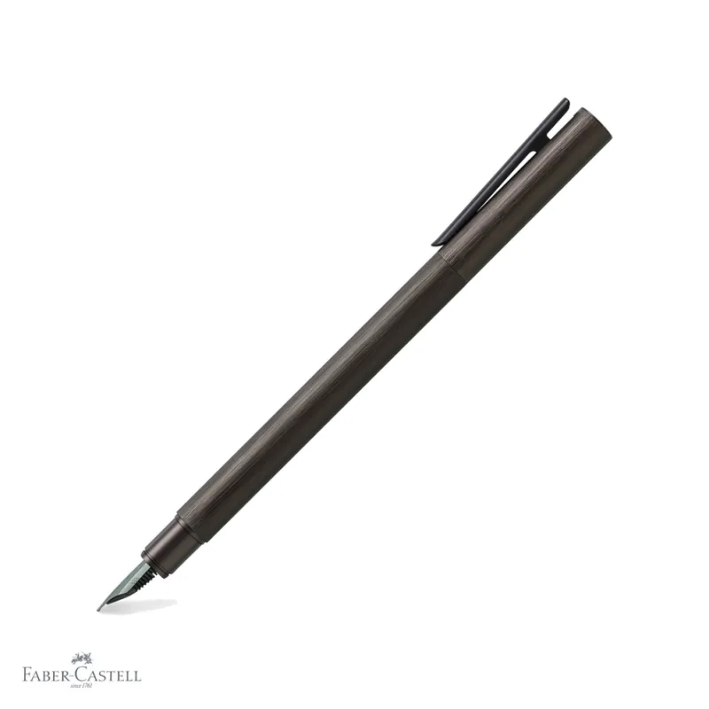 Bestseller Stilou Faber-Castell Neo Slim din aluminiu anodizat negru, penita B din otel inoxidabil, pentru profesionisti