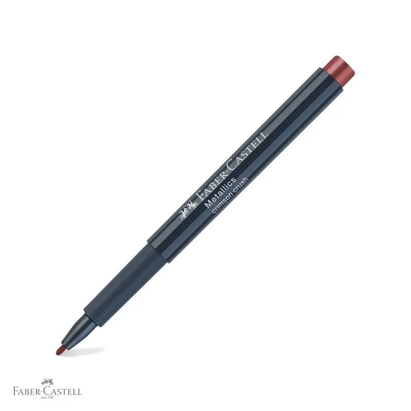 Cel mai vândut Marker metalic Faber-Castell, culoare rosu purpuriu, efect nobil, pentru suprafete lucioase si inchise