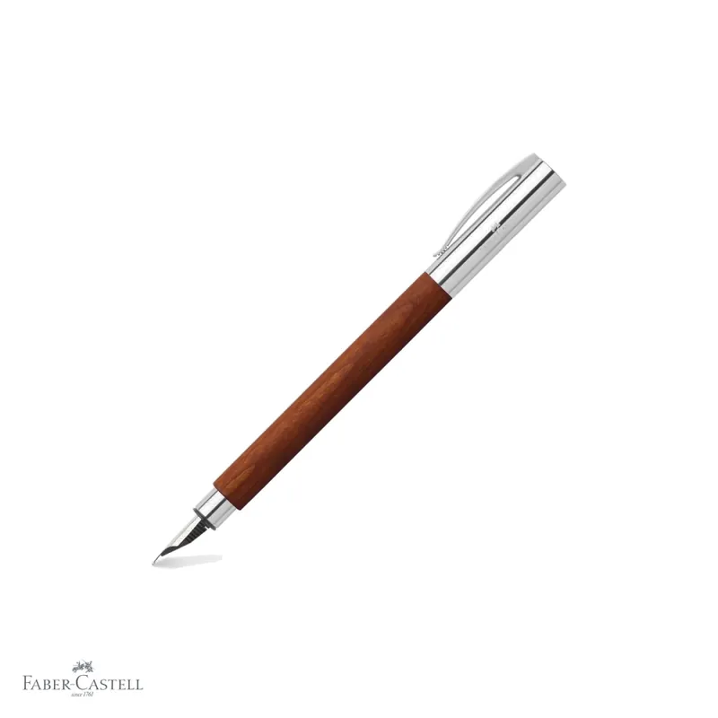Comandă acum Stilou Faber-Castell Ambition corp din lemn de par roscat, penita otel inoxidabil, pentru scriere premium