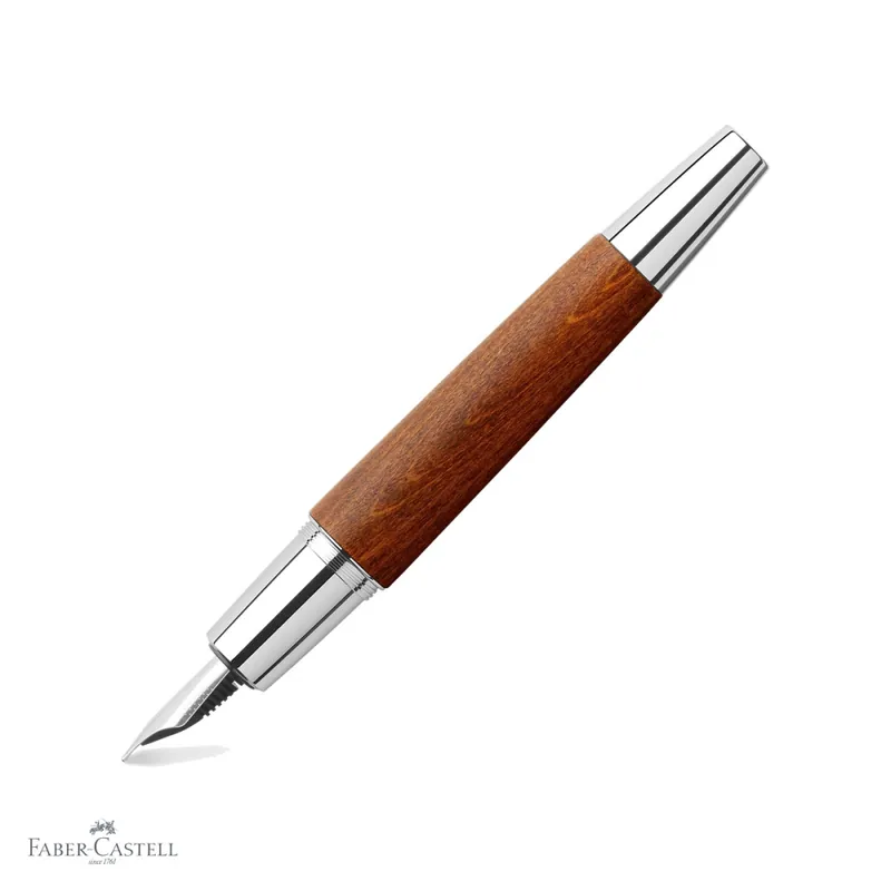 Stilou Faber-Castell e-Motion, corp din lemn de par roscat, penita din otel inoxidabil, pentru scriere premium Ieftin