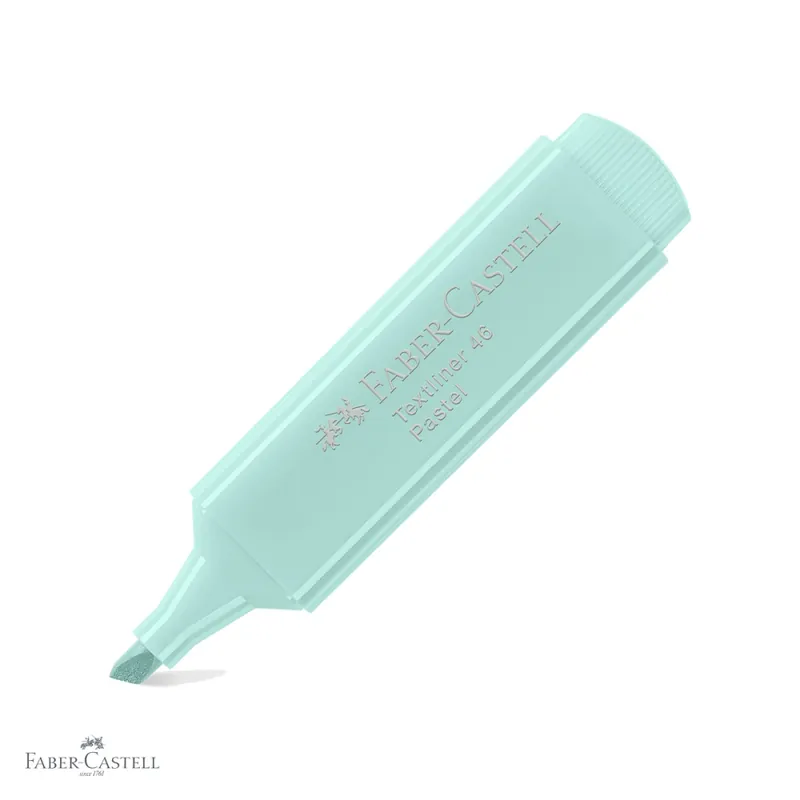 Textmarker pastel Faber-Castell 1546, varf tesit 3 grosimi, culoare vernil tropical, cerneala pe baza de apa Noutate