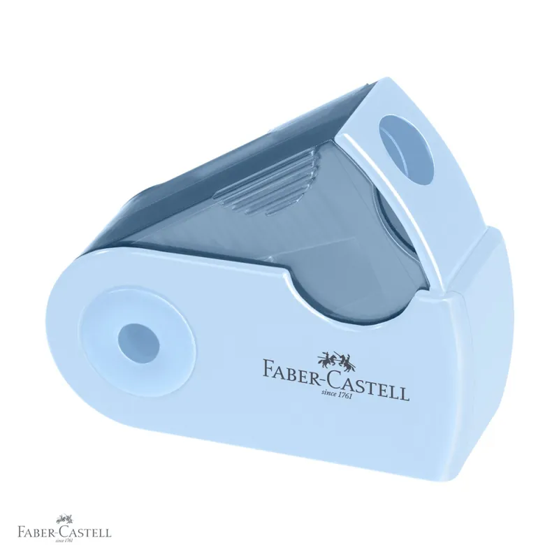 Ascutitoare simpla Faber-Castell Sleeve-Mini Harmony 2024, cu container si capac mobil din plastic, forma ergonomica Ieftin