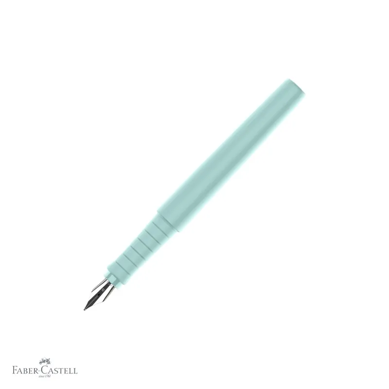 Reducere extra Stilou Faber-Castell Poly Pen, varf B, culoare bleu Caraibe, pentru scriere lina si precisa