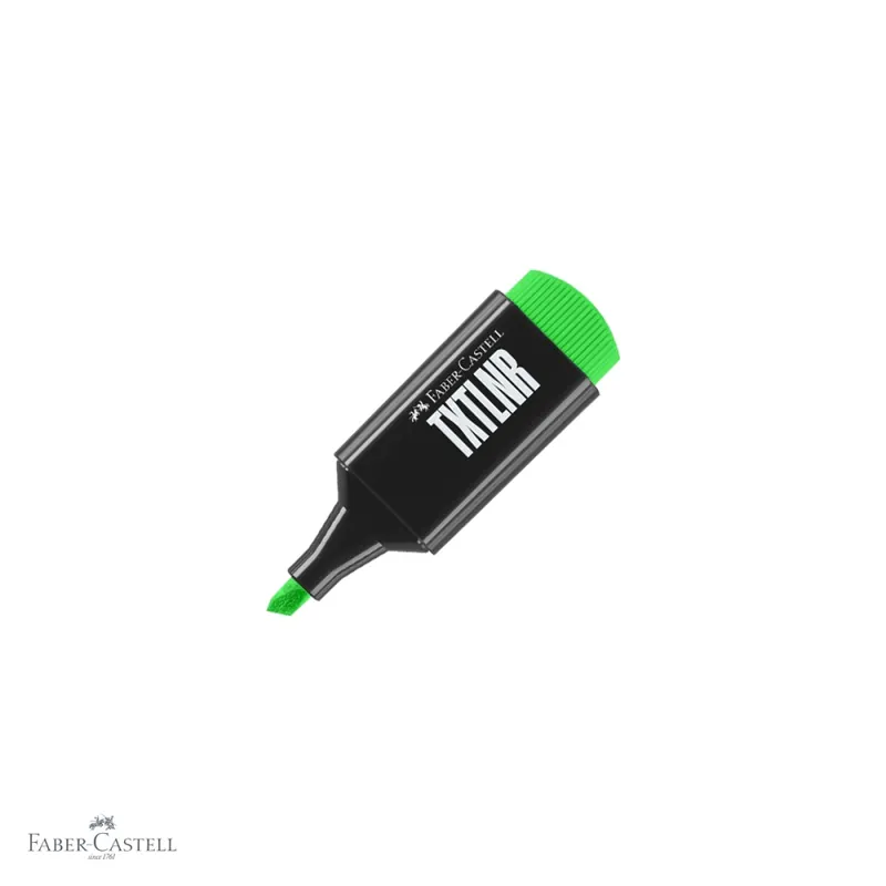 Textmarker mini Faber-Castell superfluorescent verde, varf tesit 1-5 mm, pentru evidentiere text Ofertă