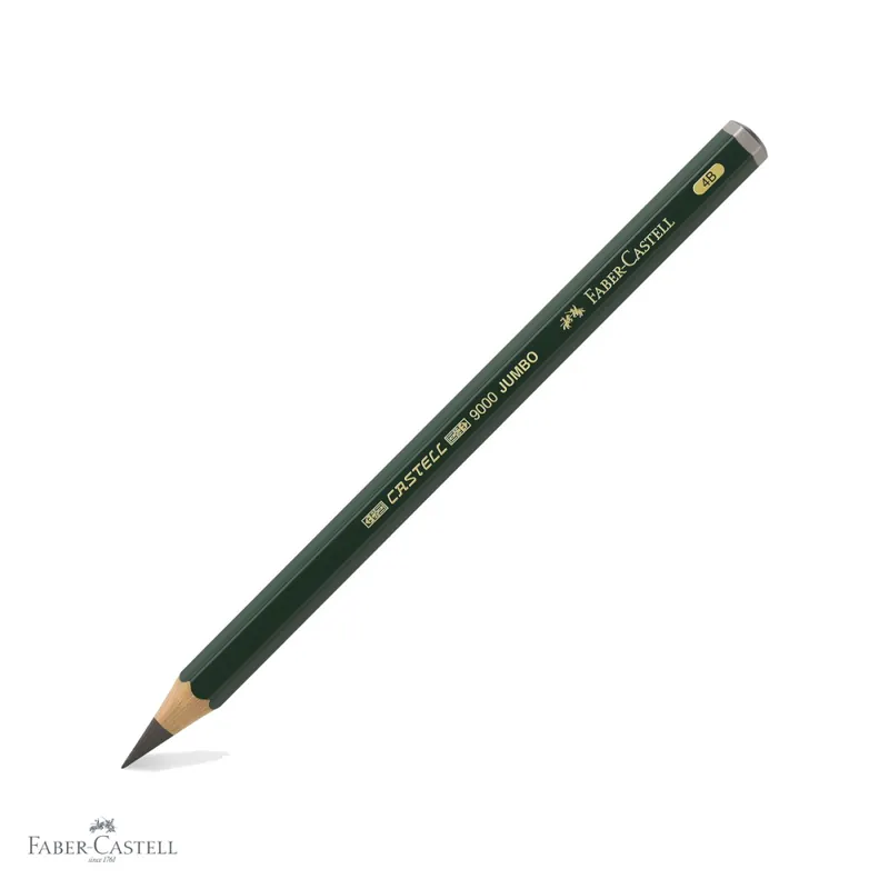 Calitate înaltă Creion grafit Jumbo 4B Faber-Castell Castell, mina rezistenta, pentru desen si schite