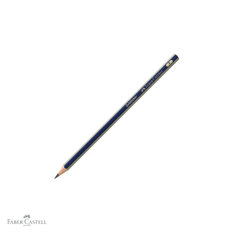 Cel mai vândut Creion grafit Faber-Castell Goldfaber 1221, duritate F, forma hexagonala, fara guma, pentru utilizari multiple