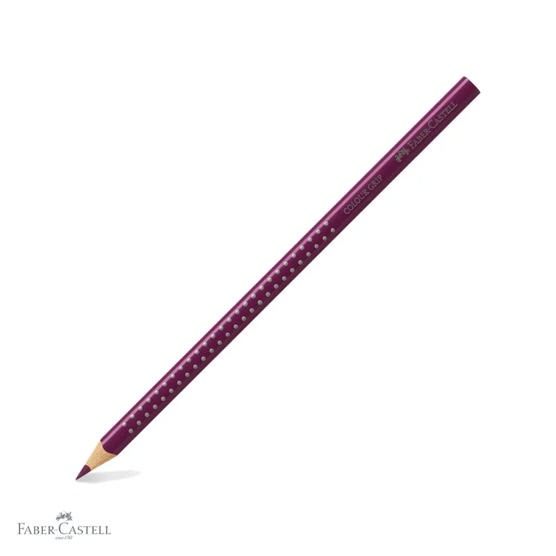 Creion colorat Faber-Castell Grip Magenta, forma triunghiulara ergonomica, pentru copii Reducere