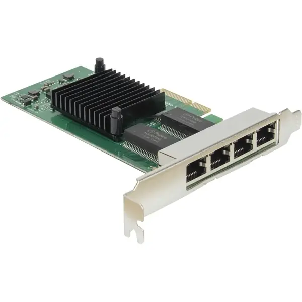 Premium INTER-TECH 77773010 4x Gigabit PCIe Adapter