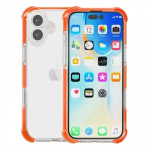 Comandă acum CELLECT Rezistent la șocuri silicon toc iPhone 16 portocaliu
