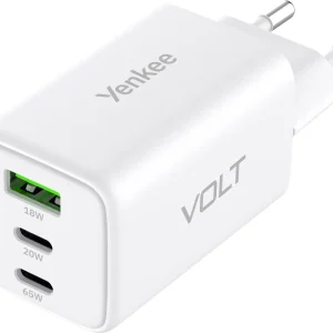 YENKEE YAC G65 USB mural încărcător 65W alb Cel mai vândut