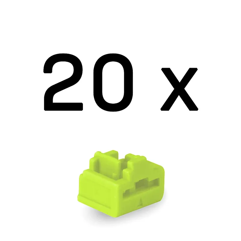 Expediere rapidă LINDY 47895 RJ45 Port Blocker cheie fără 10 buc mufă verde deschis