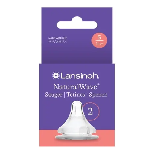 Preț redus Tetina Lansinoh NaturalWave Marimea S Flux Lent Set 2 Bucati Anti-Colici