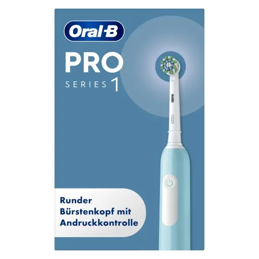 Periuta electrica Oral-B Pro Series 1 Albastra 3 moduri de curatare cu senzor de presiune si etui de calatorie Cel mai bun preț