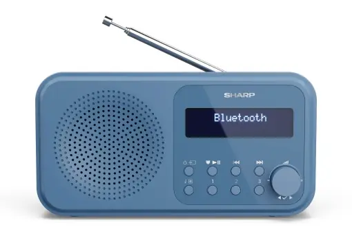 Radio portabil Sharp DR-P420BL Tokyo Bluetooth 50 DABFM Albastru Lichidare de stoc