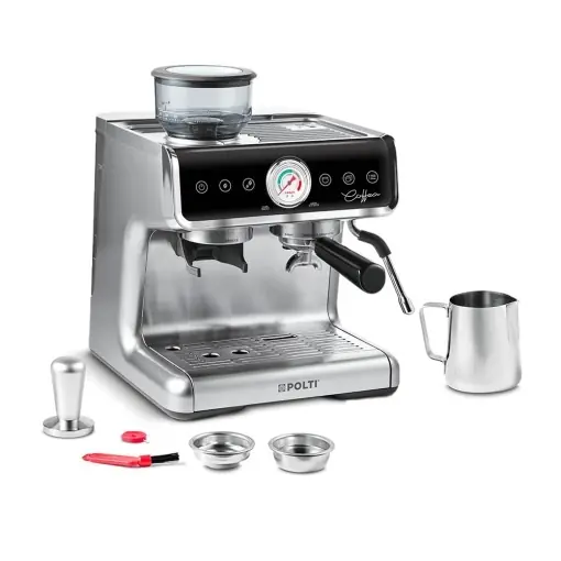 Espressor Polti Coffea G50S 30 setari de rasnire duza profesionala pentru spumare lapte argintiu Retur ușor