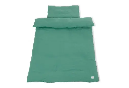 Lenjerie pentru pat copii Pinolino Musselin 630001-31 Verde pastel 2 piese 100 bumbac Super ofertă