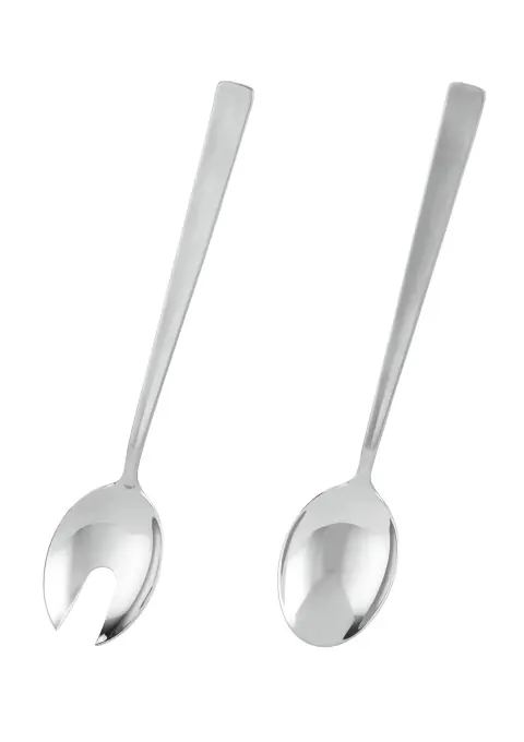Vezi acum Set tacamuri salata Rosle VS 600 din otel inoxidabil 28 cm argintiu