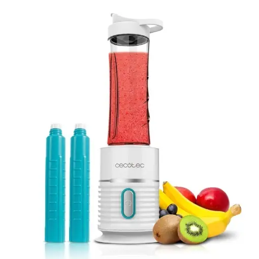 Doar azi Blender portabil Cecotec Power Titanium 500 EasyGo 500W 4 lame titan 2 pahare 600 ml
