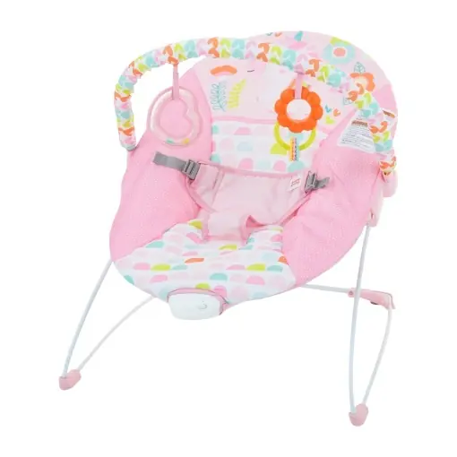 Transport gratuit Bright Starts Baby Bouncer Fancy Fantasy Roz Unicorn Vibratii Linistitoare