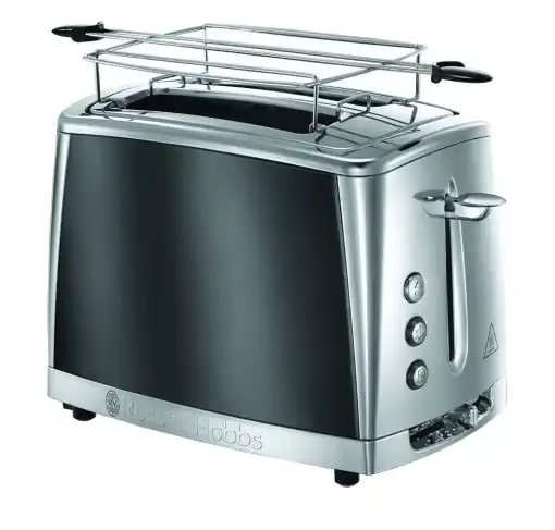 Super ofertă Toaster Russell Hobbs Luna 23221-56 2 felii Gri inox 6 trepte de rumenire Functie decongelare