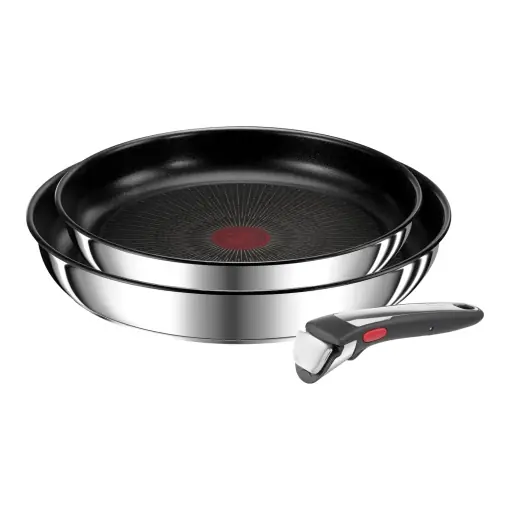 Set tigai Tefal Ingenio Preference On L97493 3 piese antiaderente maner detasabil compatibile inductie Cel mai bun preț
