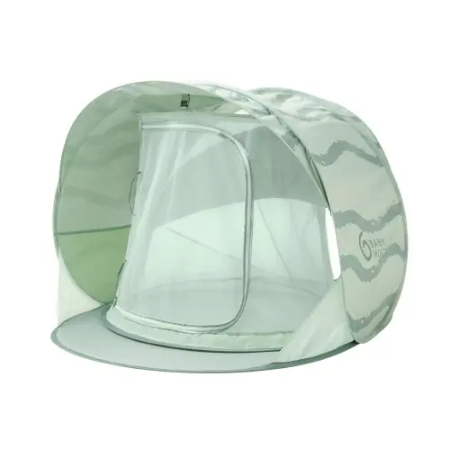 Cort pentru bebelusi Babymoov Moov Protect Anti-UV cu plasa anti-tantari Green Lagoon editie vara 2025 Preferatul clienților