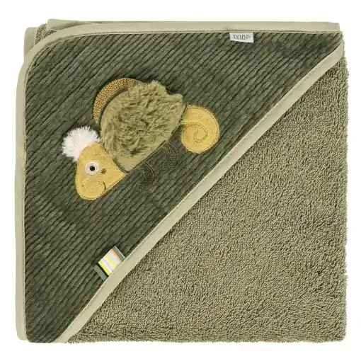 Fehn Kapuzenbadetuch Chameleon 042498 Prosop bebe cu gluga 80x80 cm material moale Ofertă limitată