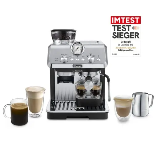 Espressor manual DeLonghi La Specialista Arte EC9155MB 15 Bar 8 trepte de macinare 17L NegruInox Plată sigură