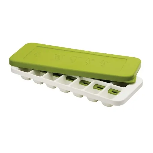 Nu rata Tava pentru cuburi de gheata Joseph Joseph Quicksnap Plus cu capac albverde 14 cuburi