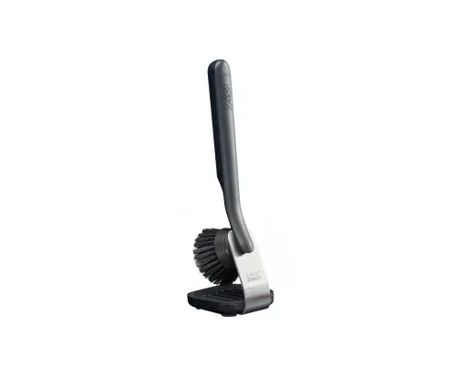 Perie de vase Joseph Joseph SinkTech cu suport din otel inoxidabil si capete interschimbabile Bestseller