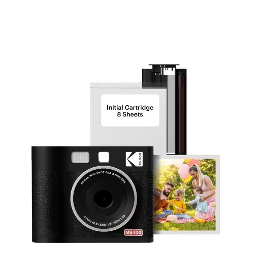 Reducere extra Camera instant Kodak Mini Shot 4 ERA Black 4x4 Performanta rapida si usor de utilizat