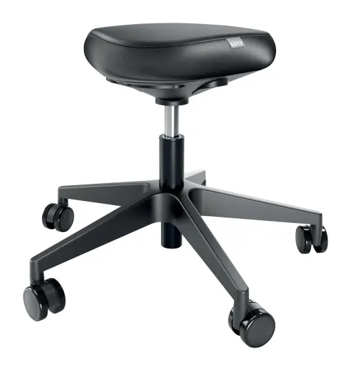 Ofertă de sezon Scaun ergonomic Leitz Ergo 65780095 inaltime reglabila 46-59 cm cu roti negru