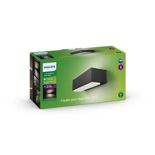 Aplica de exterior LED Philips myGarden Stratosphere 9W lumina calda antracit Ieftin