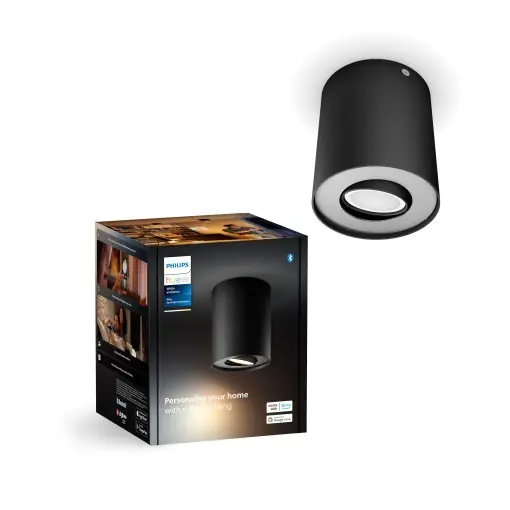 Popular Spot LED Philips Hue White Ambiance Pillar Negru Lumina Reglabila Control prin Aplicatie