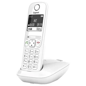 Popular Telefon fara fir Gigaset AS690 Alb Display contrastant Sunet clar Functie handsfree