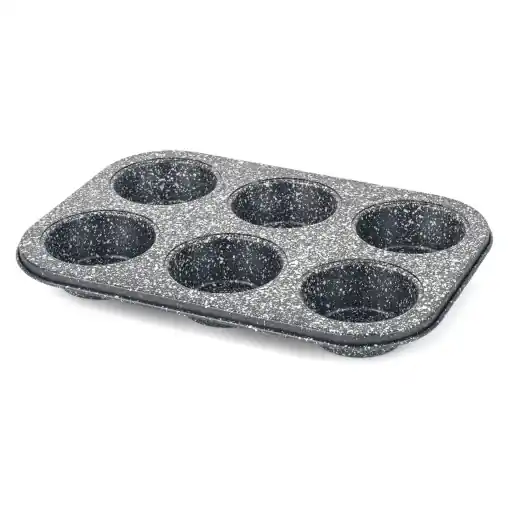 Tava pentru briose Salter Megastone BW07035BRMFOB 6 cupe otel carbon antiaderenta rezistenta Cumpără online