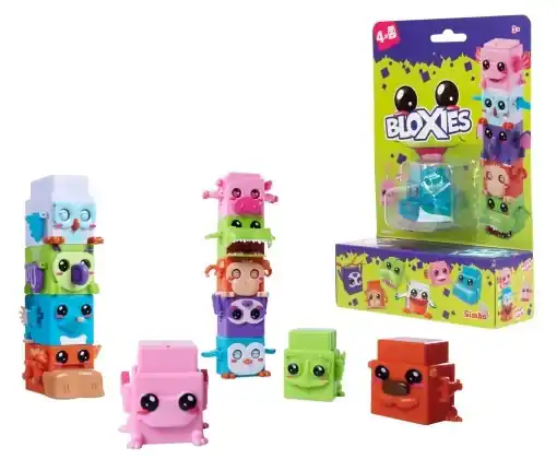 Ieftin Set Figurine Simba Bloxies 105952627 4 Piese Miscarile Animalelor Jucarie pentru Copii 3 Ani