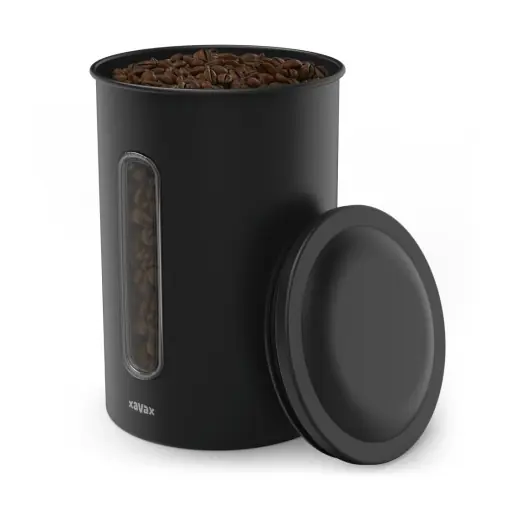 Vezi acum Cutie depozitare cafea Xavax 1300 g boabe 1500 g cafea macinata negru mat