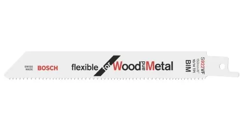 Set de 2 lame pentru fierastrau sabie Bosch S 922 VF Flexible pentru lemn si metal 150 mm Preț redus