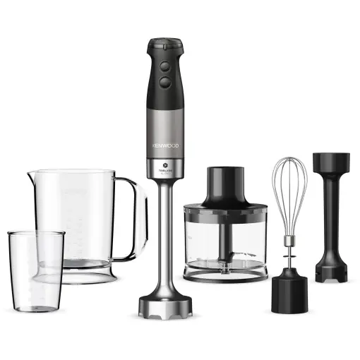 Lichidare de stoc Blender de mana Kenwood Triblade XL Pro HBM80322BK 1200W accesorii multiple piese lavabile