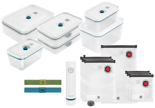 Preț promoțional Set vacuum ZWILLING Fresh Save 16 piese pompa cutii si pungi reutilizabile La Mer