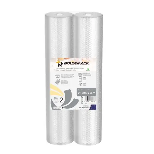 Preț promoțional Set 2 role vidat alimente 28 cm x 3 m compatibile cu aparate de ambalare
