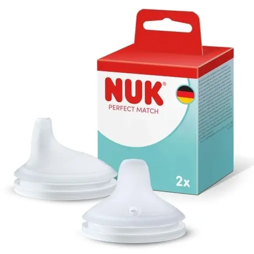 NUK Perfect Match Tetine de invatare Silikon Anti-Leak 6 luni Promoție