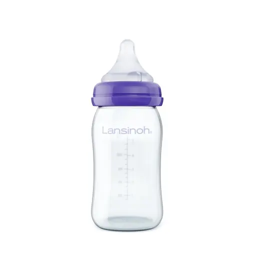 Noutate Biberon Lansinoh NaturalWave 160 ml Sticla Premium Anti-Colici