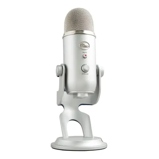Microfon USB Blue Yeti Profesional pentru Streaming Podcasting Gaming Argintiu Popular