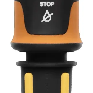 Conector furtun Fiskars STOP 1027078 SoftGrip O 9 mm NegruPortocaliuGalben Preț promoțional