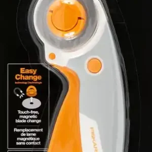 Cutter rotativ Fiskars Easy Change Trigger 45 mm alb lama titan Reducere specială