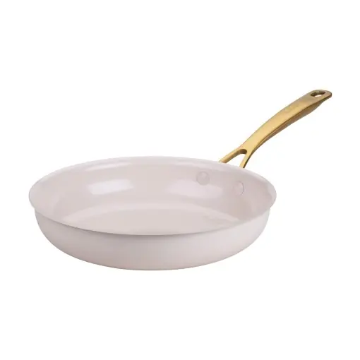 Tigaie Fackelmann x Pamela Reif 24 cm aluminiu reciclat acoperire ceramica fara PFAS pastel-bej Livrare rapidă
