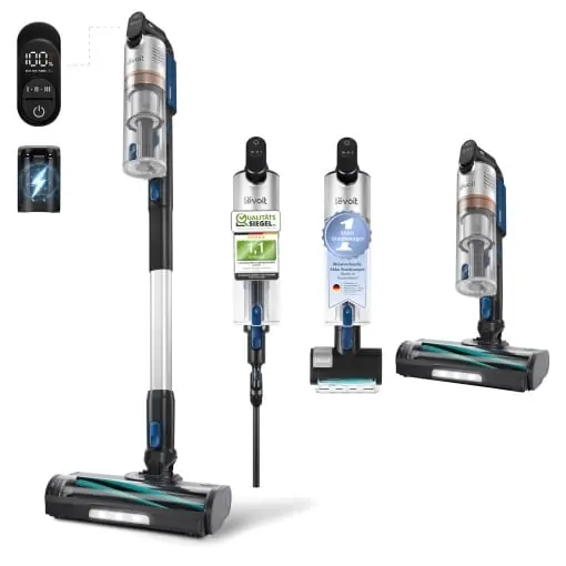 Ofertă limitată Aspirator vertical Levoit LVAC-300 fara fir autonomie 60 min anti-incalcire ideal pentru par de animale si podele dure